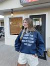 Docking The Boat Sweatshirt in Blue