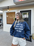 Docking The Boat Sweatshirt in Blue
