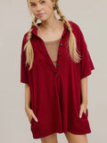 Romp, Stomp & Boogie Romper in Wine