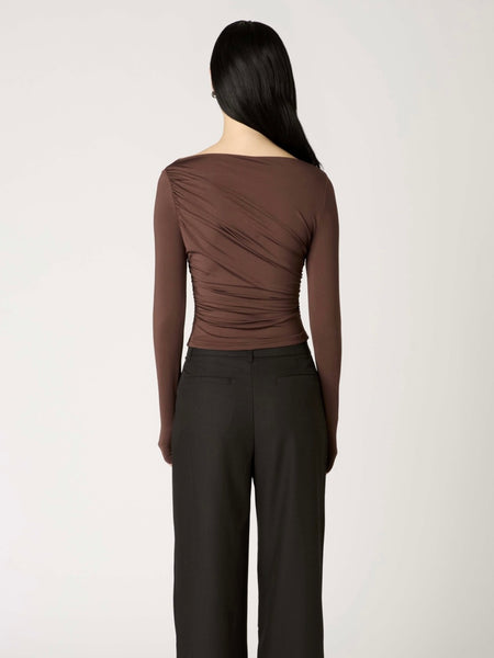Isabeau Top in Espresso