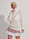 Savannah Knit in White Cashmere Rose