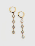 Kylee Crystal Drop Huggie Earrings