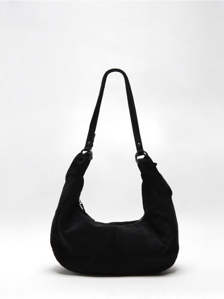 FP Roma Suede Tote in Black