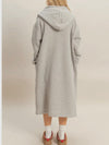 Find Your Fleece Maxi Hoodie in Heather Grey