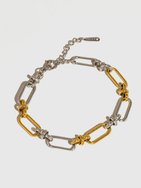 Matin Two Tone Chain Bracelet