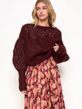 Cynthia Sweater in Burgundy