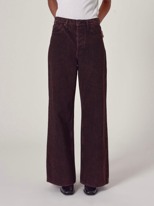 Relaxed Sailor Long Pant in Chocolate Denim