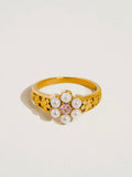 Lynn Flower Ring in Pink