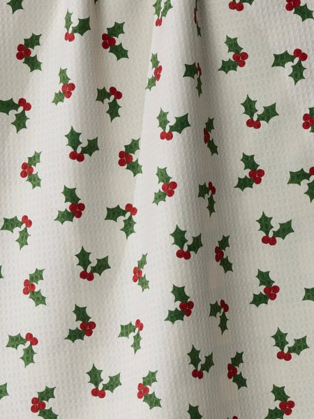 Holiday Holly Luxe Kitchen Towel