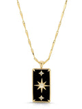 Starman Pendant in Black Onyx & Opal