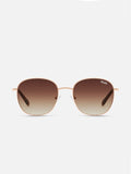 Jezabell Sunnies in Rose Gold & Brown