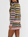 Beach Sweater in Paradise Stripe