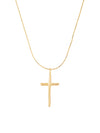 Organic Gold Cross Necklace
