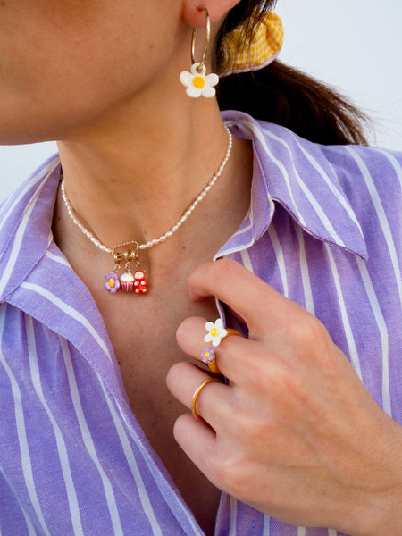 Flower Candy Face to Face Ring