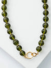 Lucid Glass Bold Necklace in Sage