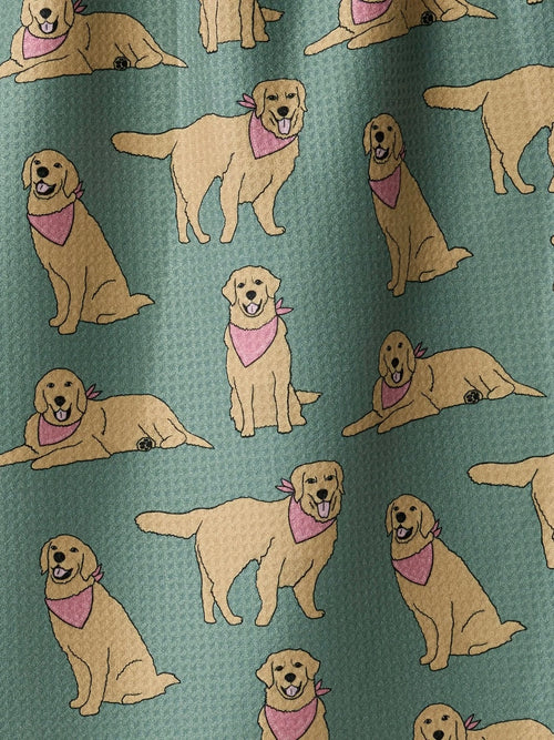 Golden Days Tea Towel in Sage