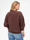 Oversized Sweatshirt in Chocolate Block Ciao
