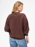 Oversized Sweatshirt in Chocolate Block Ciao