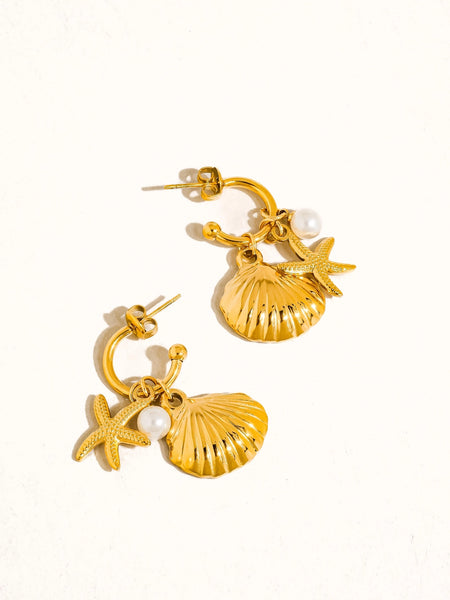 Marlene Shell & Star Earring