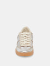 Notice Sneakers in Silver Distressed Leather