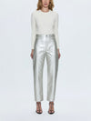 Taylor Faux Leather Pant in Party