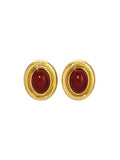 Prize Studs in Burgundy