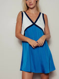 Down The Block Mini Dress in Blue