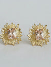 Floral Gemstone Studs