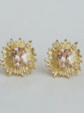 Floral Gemstone Studs