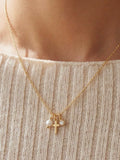 Dainty Cross Cluster Necklace