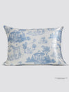 Bridgerton Standard Satin Pillowcase in Toile De Blue