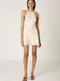 Pico Polka Dot Dress in Ivory & Cherry