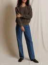 Ziggy Inside Out Sweatshirt in Dark Olive