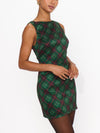 Tori Mini Dress in Mistletoe Plaid