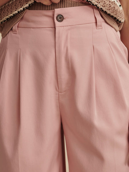 Jayla Wide Leg Trouser 29.5 in Mellow Rose