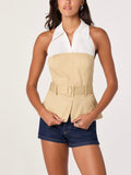 Aleda Top in Khaki