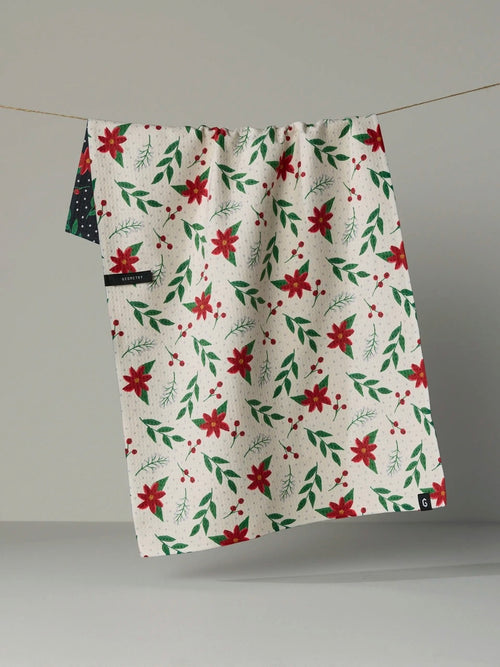 Winter Bloom Luxe Kitchen Towel