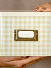 Gingham Recipe Tin