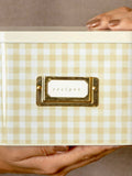 Gingham Recipe Tin