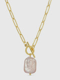 Baroque Pearl Toggle Necklace