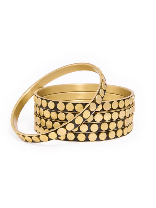 Katherine Bangle Set in Gold