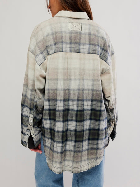 Lexi Plaid Shirt in Forest Green Combo