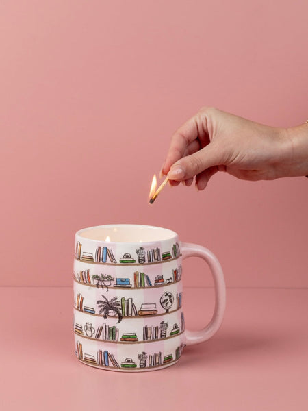 Sweet Grace Bookcase Mug Candle