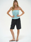 Pali Top in Teal Stripe