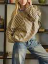 You're So Golden Stripe Top in Multi