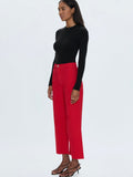 Penny Crop Pant in Ruby Red