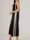 Adelaide Contrast Stripe Jumpsuit in Black