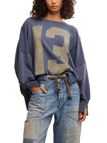 Graphic Camden Pullover in Navy Combo 13