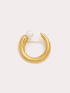 Crescent Pearl Brooch