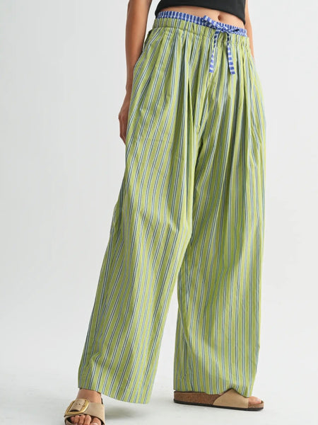 Love Some Lounge Layered Boxer Pant in Green